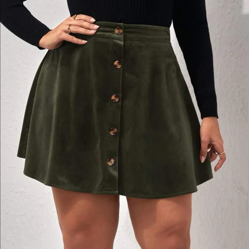 green skirt